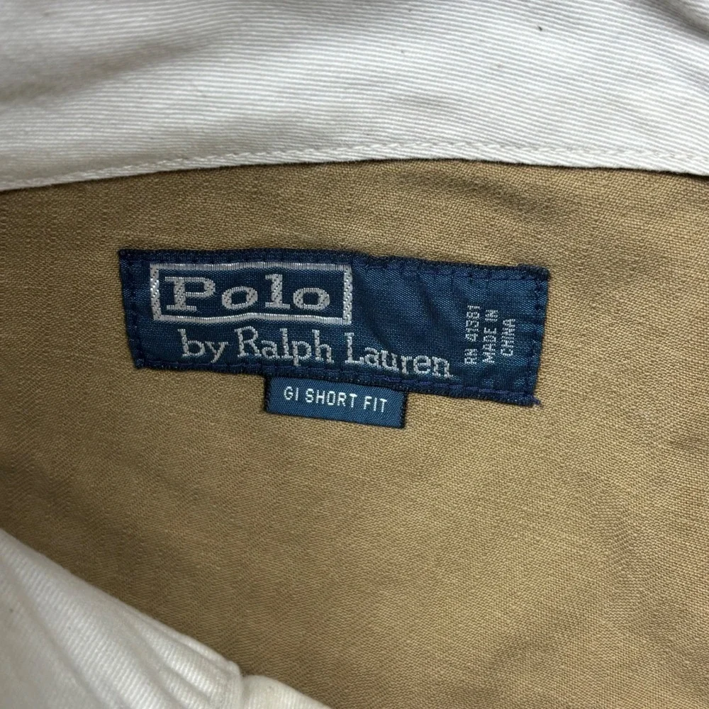 Polo Ralph Lauren Mens Drill Khaki GI Fit Military Carpenter Shorts 33 Brown
